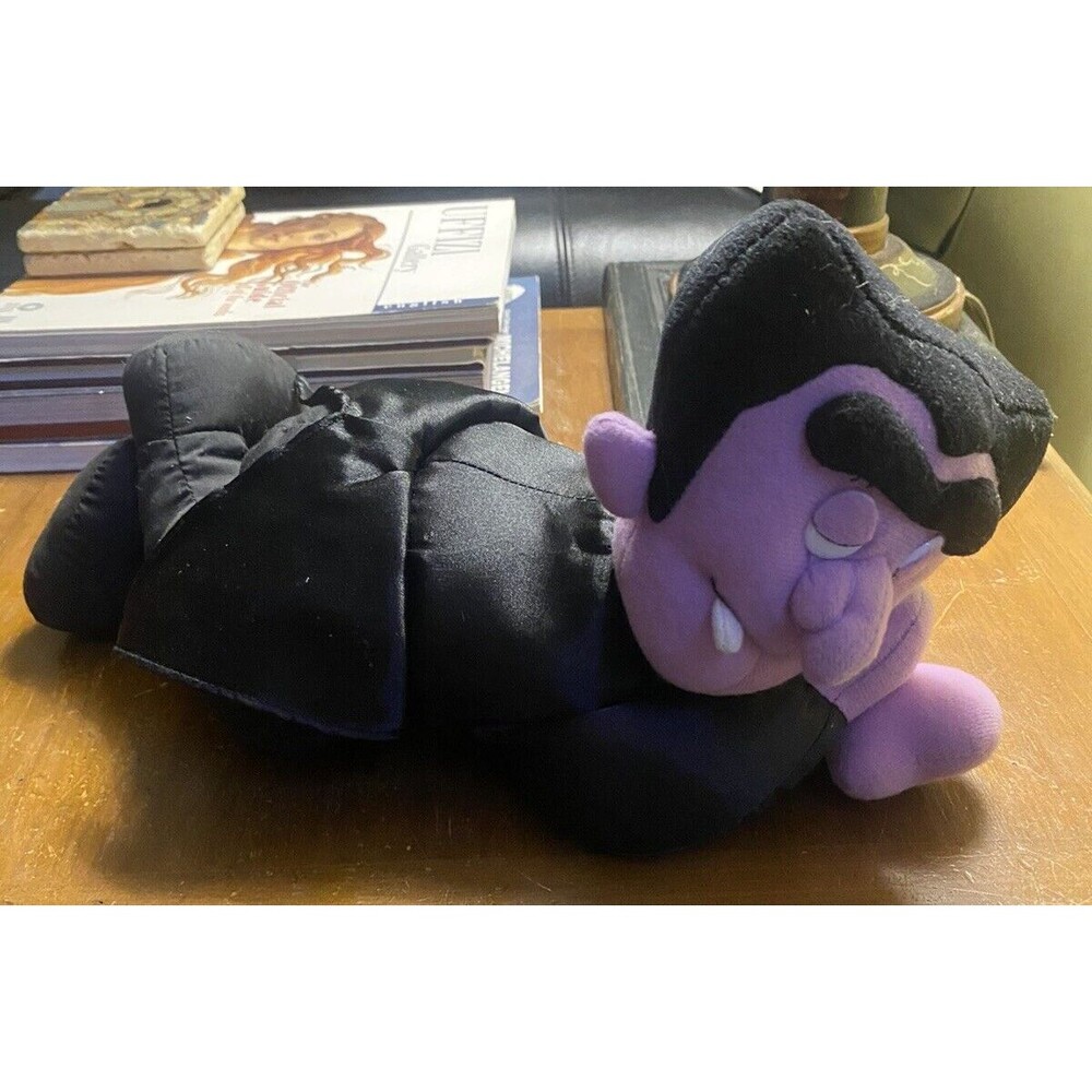 Vintage T.L. Toys Animated Baby Vampire Plush-Snores-Speaks-Head Moves-Halloween